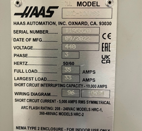 Haas UMC-1000SS Vertikale Mehrzweckmaschine