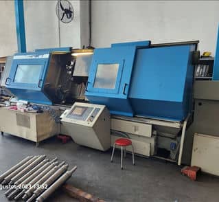 2 Meter Original VDF CNC-Drehmaschine – mit Zwischenbett – sehr guter Zustand