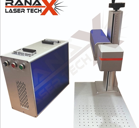 50 W Raycus QB Faserlaser-Markierungsmaschine (Versandinstallation)