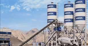 MEGA BETONWERK 120 m3_ZWEIWELLE MIT MISCHER-KOSTENLOSER VERSAND