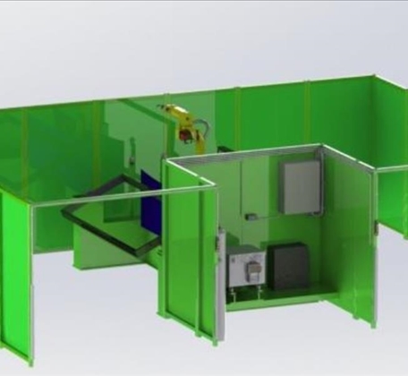 Roboterschweißzelle FANUC H 3000/1000/2 TIG 50