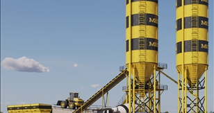 MEGA BETONWERK 90 m3_ZWEIWELLE MIT MISCHER KOSTENLOSER VERSAND