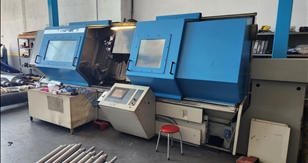 2 Meter Original VDF CNC-Drehmaschine – mit Zwischenbett – sehr guter Zustand
